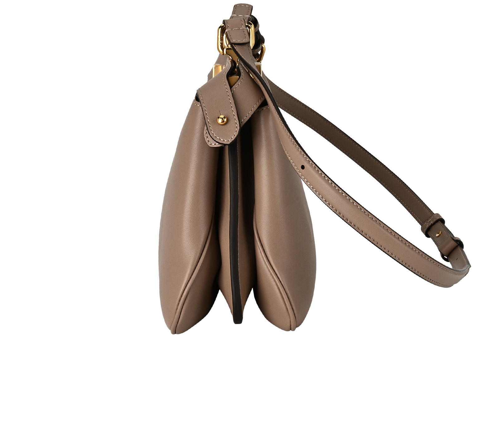 Medium Soft Peekaboo, &pound;2,300, Handbags, Taupe, Leather, Bottom view